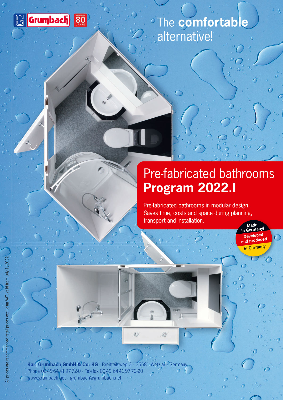 Grumbach Pre-fabricated Showers Program 2022-I